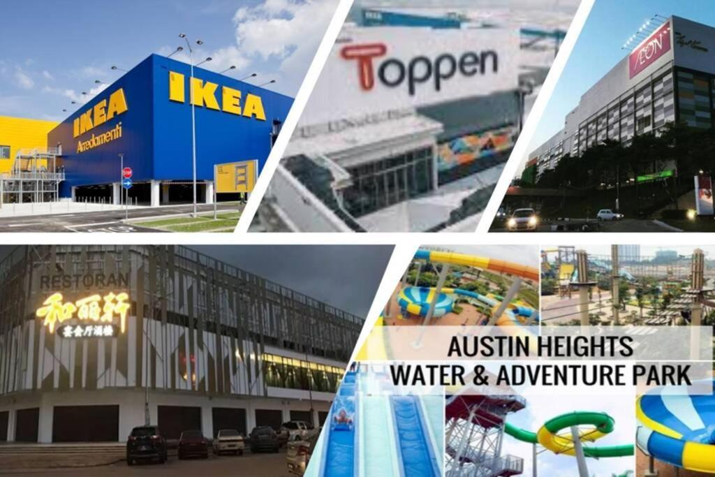 Viva Homestay @ Jb Mount Austin Ikea, Aeon, Toppen, Bubble Tea Town Johor Bahru Eksteriør bilde